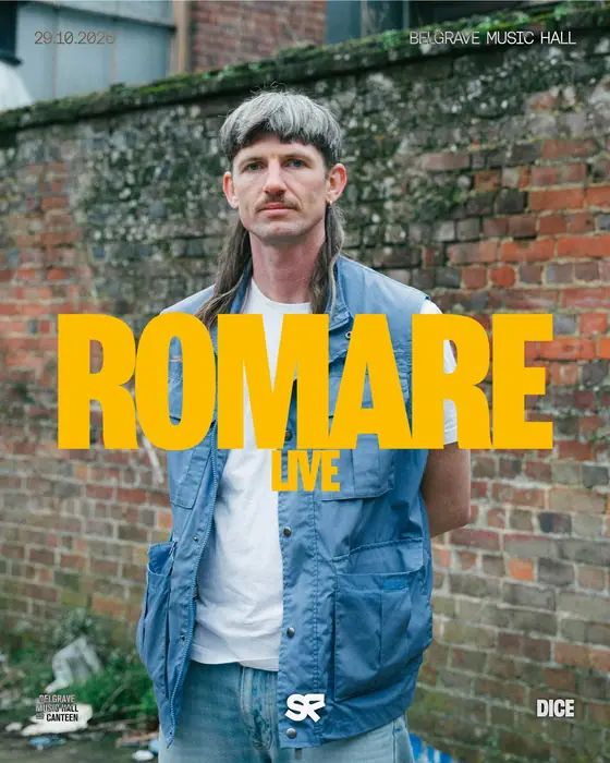 Affiche officielle de Romare at Belgrave Music Hall (Belgrave Music Hall & Canteen, Leeds, Royaume-Uni, 29 octobre 2026)